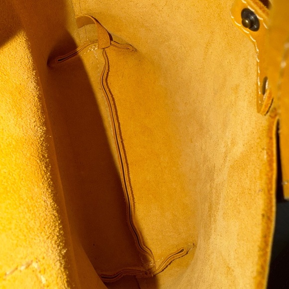 Portland Leather Mustard Crossbody Bag - Picture 6 of 6